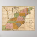 1804 Post Road Map Poster