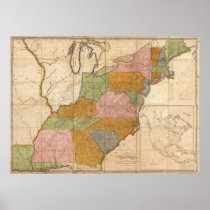 1804 Post Road Map Poster