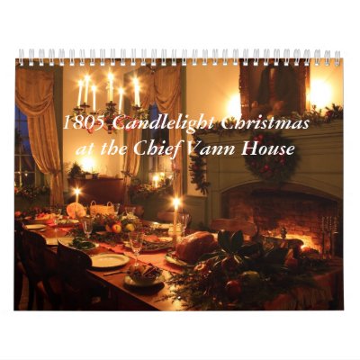 1805 Candlelight Christmas at the Chi... Wall Calendar by JimHarmon