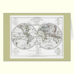 1806 Atlas Map: La Mappemonde by Eustache Hérisson cards
