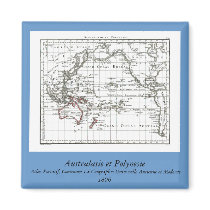 1806 Map - Australasie et Polynesie magnets