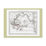1806 Map - Australasie et Polynesie Post Cards