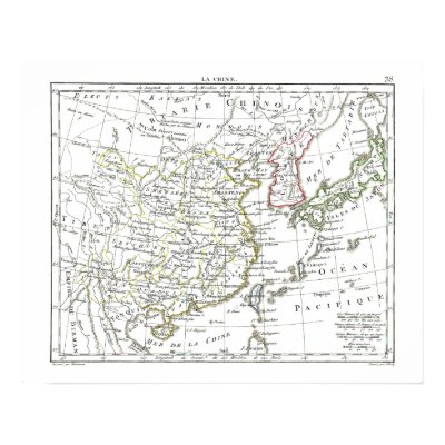 1806 Map - La Chine Poster by ZephyrusBooks