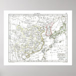 1806 Map - La Chine posters