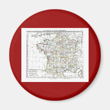 1806 Map - La France en 32 Gouvernements Magnet