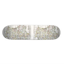 1806 Map - La France en 32 Gouvernements Skate Board Deck