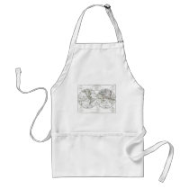 1806 Map - La Mappemonde aprons by ZephyrusBooks 1806 Map - La Mappemonde aprons