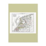 1806 Map - La Republique Batave Postcard
