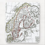 1806 Map - La Suede at le Danemarck Mouse Mat