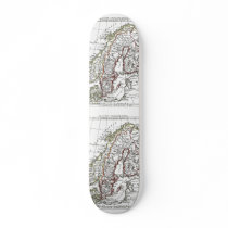 1806 Map - La Suede at le Danemarck Skate Decks