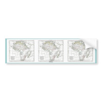 1806 Map - L'Afrique bumper stickers