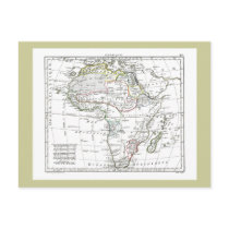 1806 Map - L'Afrique Postcard