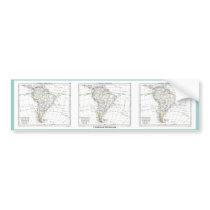 1806 Map - L'Amérique Méridionale Bumper Stickers