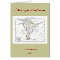 1806 Map - L'Amérique Méridionale cards by ZephyrusBooks 1806 Map - L'Amérique Méridionale cards
