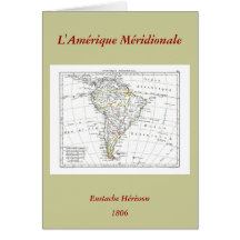 1806 Map - L'Amérique Méridionale Card