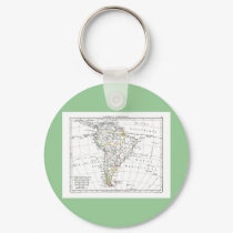 1806 Map - L'Amérique Méridionale keychains by ZephyrusBooks 1806 Map - L'Amérique Méridionale keychains