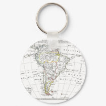 1806 Map - L'Amérique Méridionale keychains by ZephyrusBooks 1806 Map - L'Amérique Méridionale keychains
