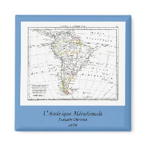1806 Map - L'Amérique Méridionale magnets by ZephyrusBooks 1806 Map - L'Amérique Méridionale magnets