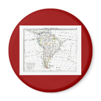 1806 Map - L'Amérique Méridionale magnets by ZephyrusBooks 1806 Map - L'Amérique Méridionale magnets