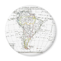 1806 Map - L'Amérique Méridionale magnets by ZephyrusBooks 1806 Map - L'Amérique Méridionale magnets