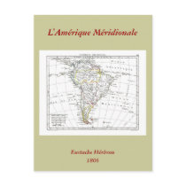 1806 Map - L'Amérique Méridionale postcards by ZephyrusBooks 1806 Map - L'Amérique Méridionale postcards