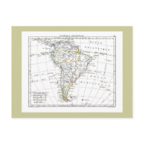 1806 Map - L'Amérique Méridionale postcards by ZephyrusBooks 1806 Map - L'Amérique Méridionale postcards