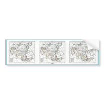 1806 Map - L'Asie Bumper Stickers