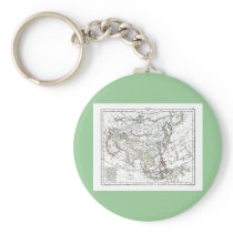 1806 Map - L'Asie Key Chains