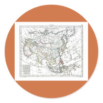 1806 Map - L'Asie Sticker