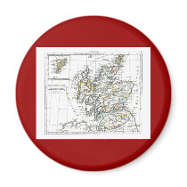 1806 Map - L'Ecosse magnets by ZephyrusBooks 1806 Map - L'Ecosse magnets