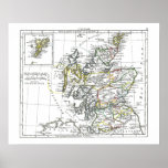 1806 Map - L'Ecosse Print