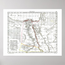 1806 Map - L'Egypte Posters