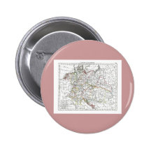1806 Map - L'Empire d'Allemagne Pinback Button