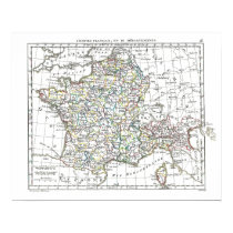 1806 Map - L'Empire Francais en 111 Departements posters