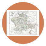 1806 Map - L'Empire Francais en 111 Departements Stickers