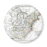 1806 Map - Les Etats Unis d'Amrique Refrigerator Magnet