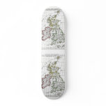 1806 Map - Les Isles Britanniques Skate Deck