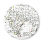 1806 Map - L'Inde Refrigerator Magnets