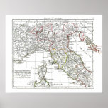 1806 Map - L'Italie 1ere Feuille Posters