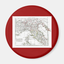 1806 Map - L'Italie (Nord) Magnet