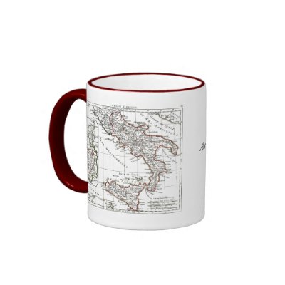 1806 Map - L'Italie (Sud) Mugs by ZephyrusBooks