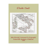 1806 Map - L'Italie (Sud) Post Card