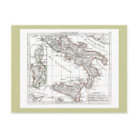 1806 Map - L'Italie (Sud) Post Cards