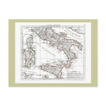 1806 Map - L'Italie (Sud) postcards by ZephyrusBooks 1806 Map - L'Italie (Sud) postcards