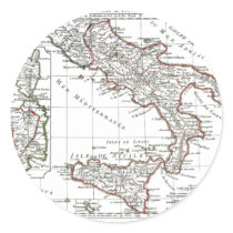 1806 Map - L'Italie (Sud) stickers by ZephyrusBooks 1806 Map - L'Italie (Sud) stickers