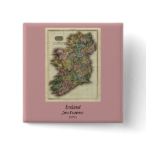 1813 Ireland Map by John Pinkerton