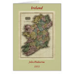 1813 Ireland Map by John Pinkerton Cards