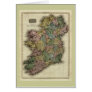 1813 Ireland Map by John Pinkerton Greeting Card