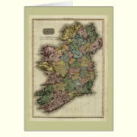 1813 Ireland Map by John Pinkerton cards