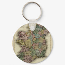 1813 Ireland Map by John Pinkerton keychains